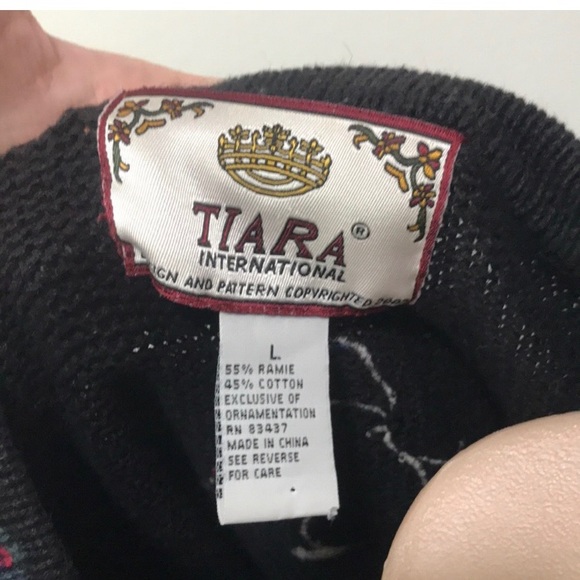 Tiara International Christmas Cardigan Sweater - Picture 4 of 4